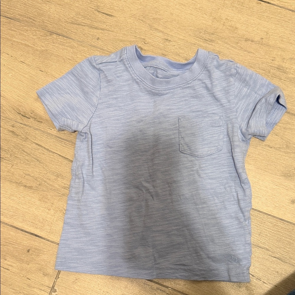 Janie and Jack Soft Blue Short Sleeve Tee